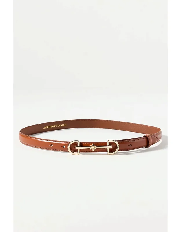 Classic Horsebit Skinny Belt
