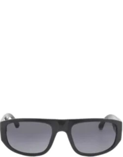 Gradient Smoke Rectangular Sunglasses