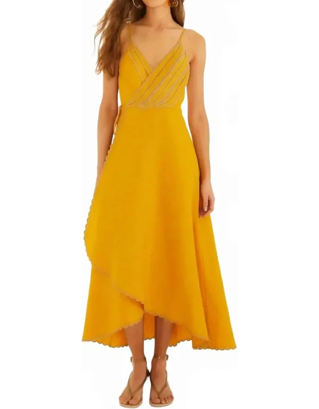 Bananas Maxi Wrap Dress
