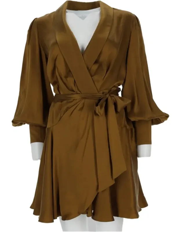 Wrap-style Mini Dress