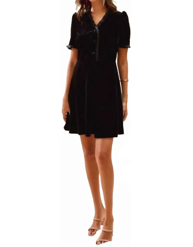 Christmas Holiday Ruffled Mini Dress