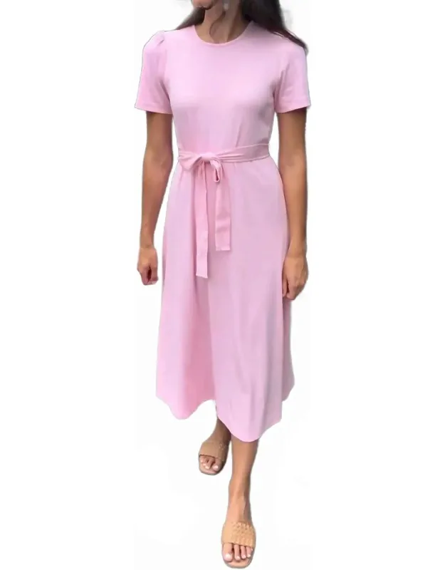 Puff Sleeve T-shirt Dress
