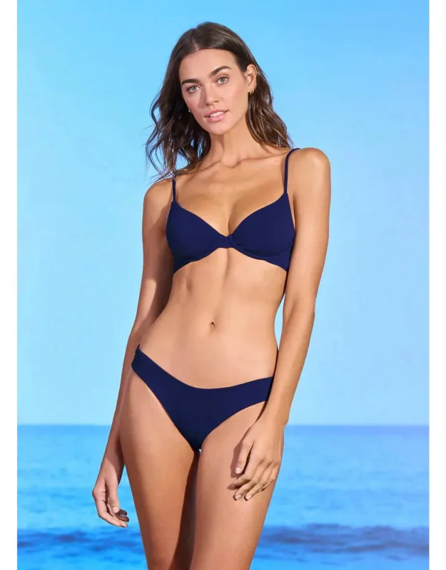 Reversible Dainty Underwire Bikini Top And Journey Double V Bikini Bottom Set
