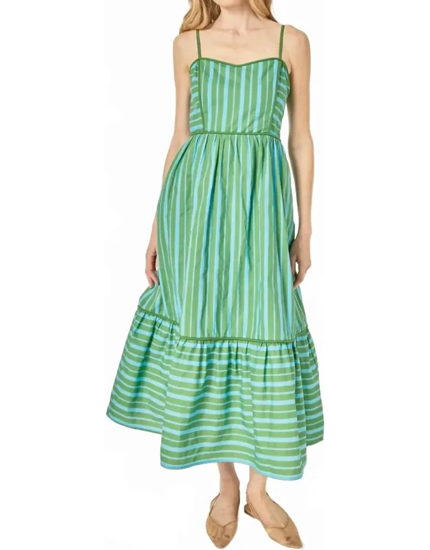 Stripe Midi Dress
