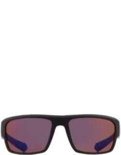 Smoke Mirror Wrap Sunglasses