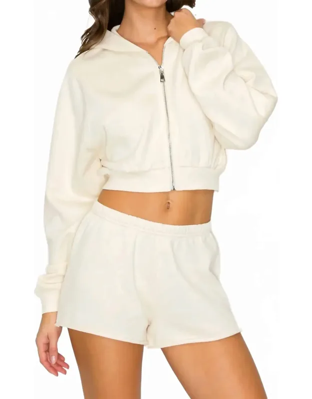 Cove Crop Zip Hoodie