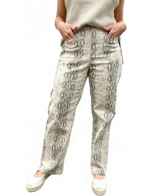 Snake Print Stretchy Pants