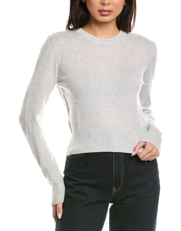 Little Pearl Crewneck Wool & Cashmere-blend Sweater
