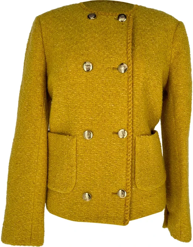 Double-breasted Tweed Blazer