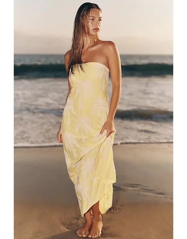 Strapless Midi Dress