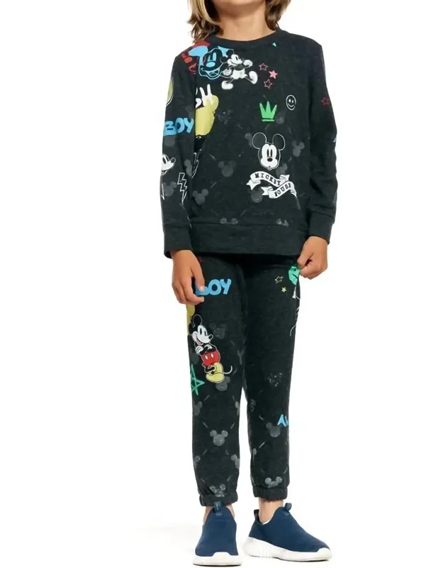 Mickey Mash Up Hacci Sweatpants