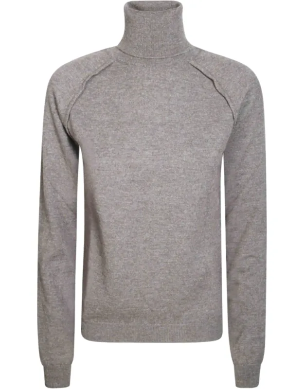 Ribbed Wool Turtleneck Sweater