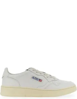 Medalist Low Sneakers With Perforated Toe Box And Elevated Sole