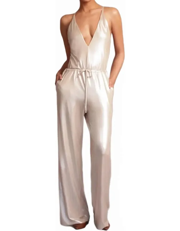 Mercury Metallic Jumpsuit