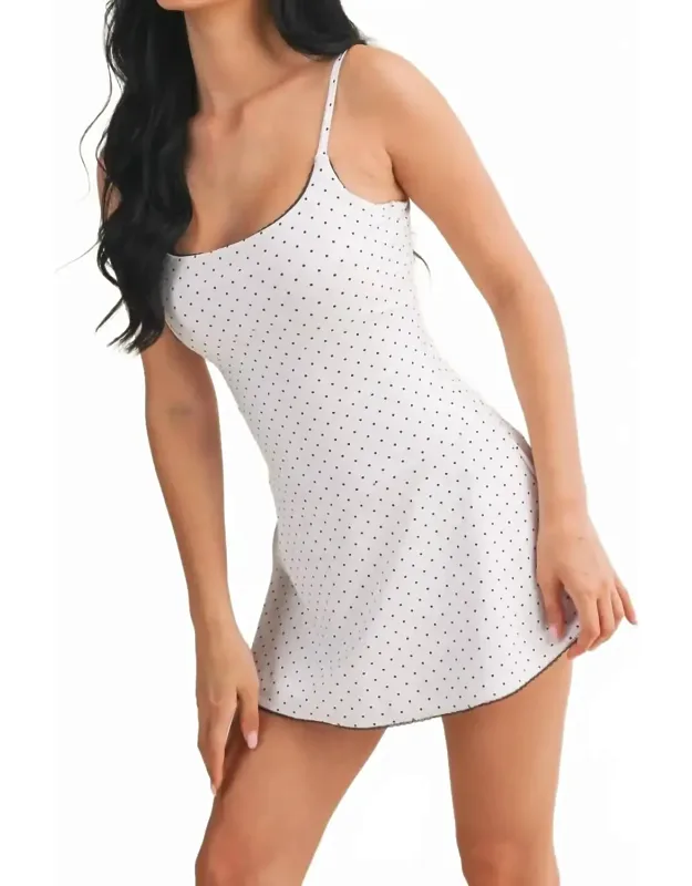 Polka Dot Romper Dress