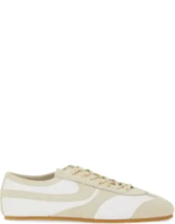 Low-profile Leather Suede Sneakers