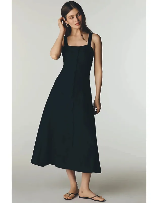 Linen Midi Dress