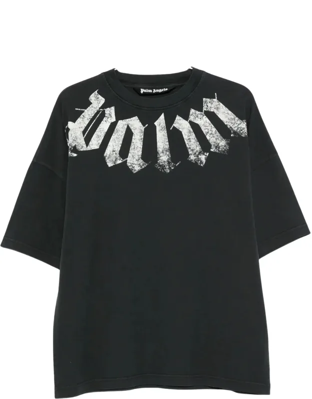 Big Neck Logo Cotton T-shirt