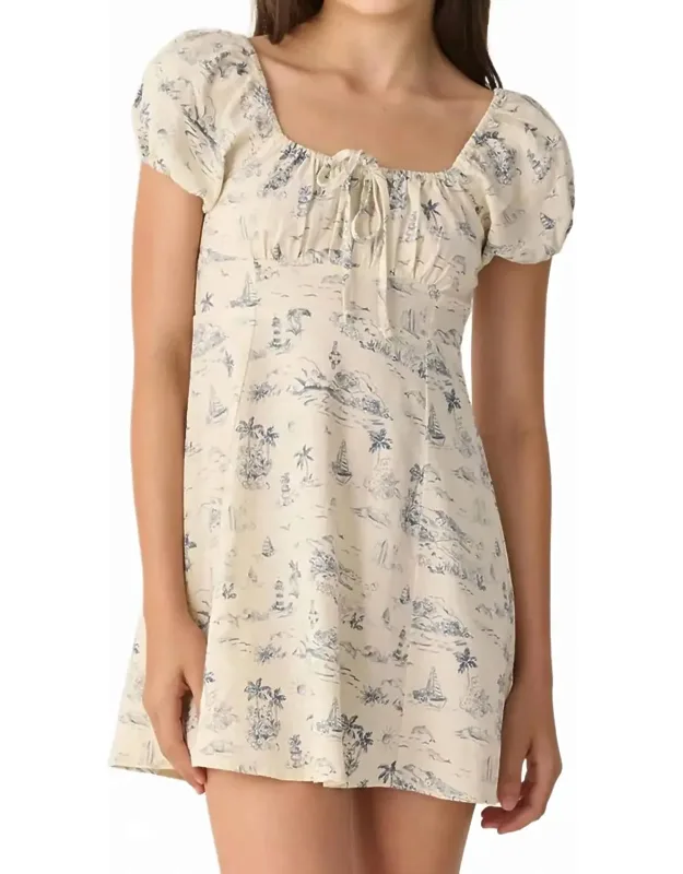 Ivy Ocean Toile Dress
