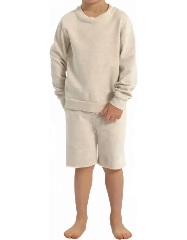Cotton Blend Striped Pullover