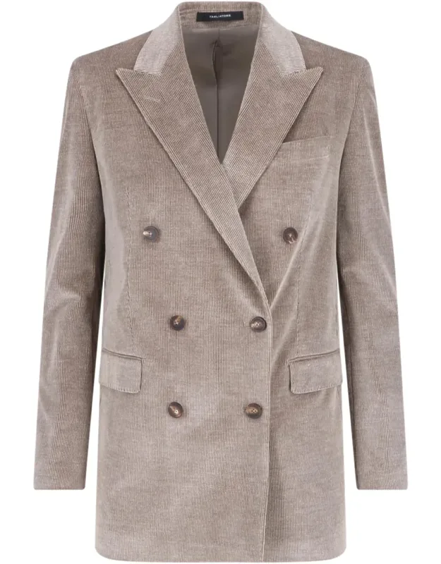 Jasmine Corduroy Double-breasted Blazer