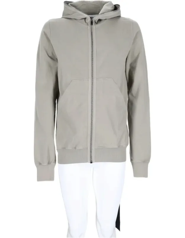 Minimalist Zip-up Cotton Hoodie