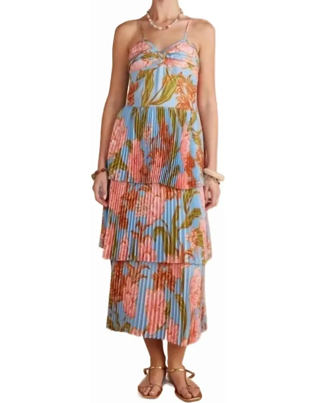 Lennyn Floral Pleated Maxi Dress