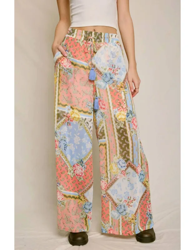 Sunset Symphony Wide Leg Pull On Pants