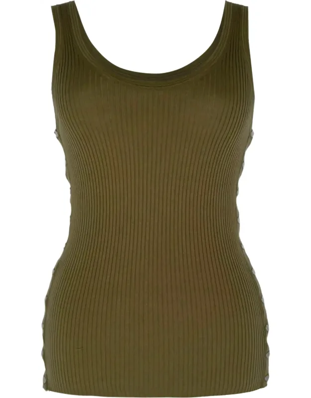 Ribbed-knit Tank Top