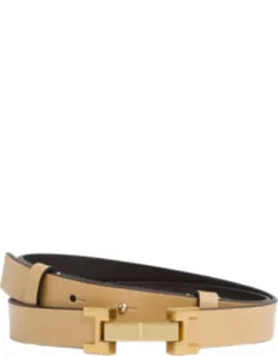 Hayley Metal Hardware Leather Belt