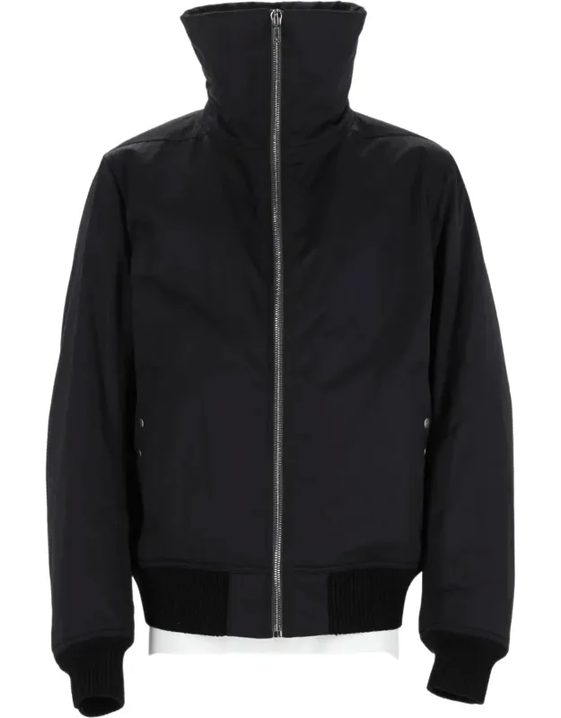 Casual Jacket With High Stand Collar And Boxy Silhouette