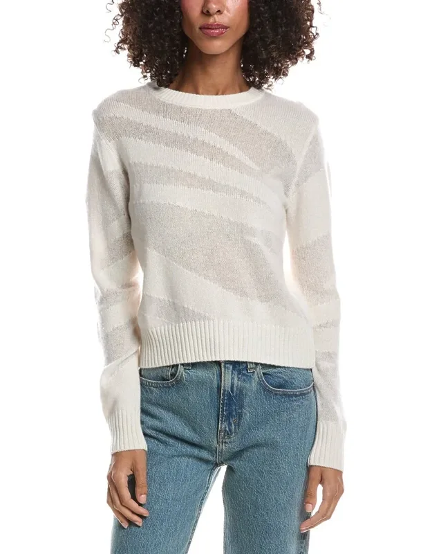 Mix Gauge Zebra Cashmere Sweater