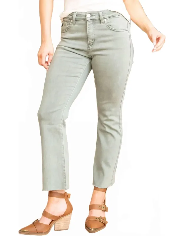 High-rise Cropped Bootcut Jeans