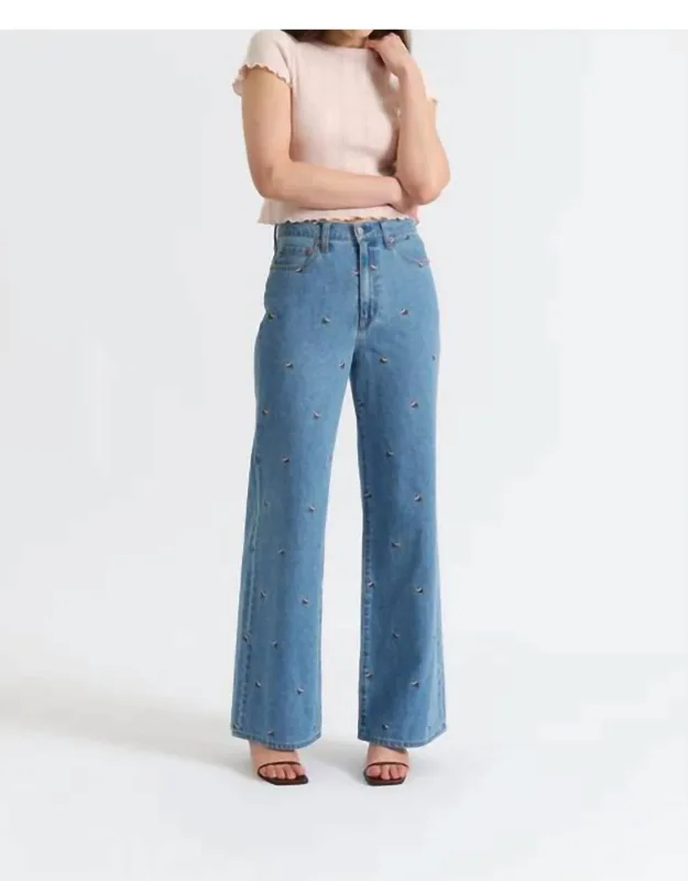Far Out Hi Rise Wide Leg Jeans