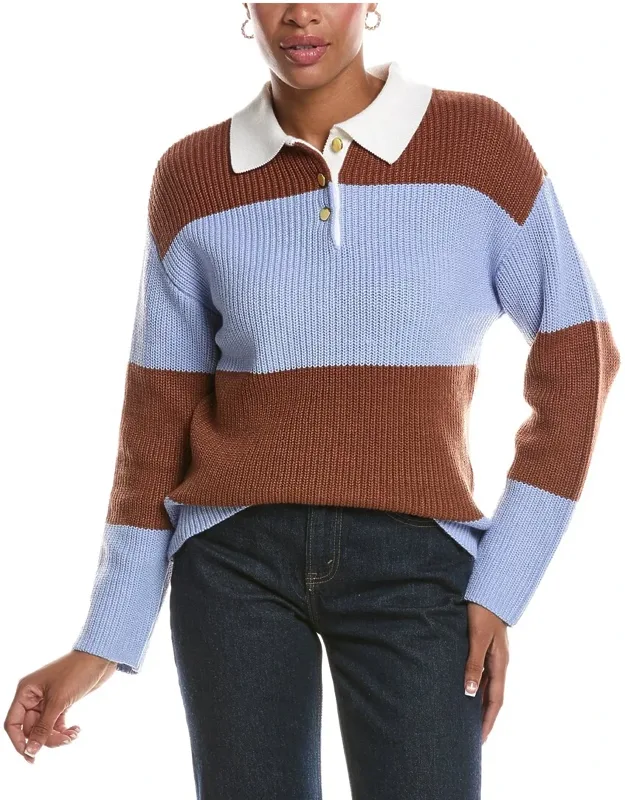 Mae Long Sleeve Polo Neck Pullover