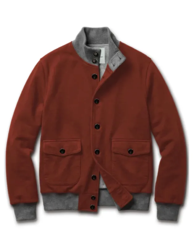 Blouson Jacket With Contrasting Details