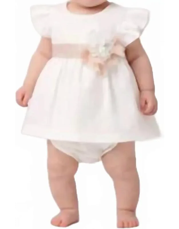Linen Floral Sash Dress