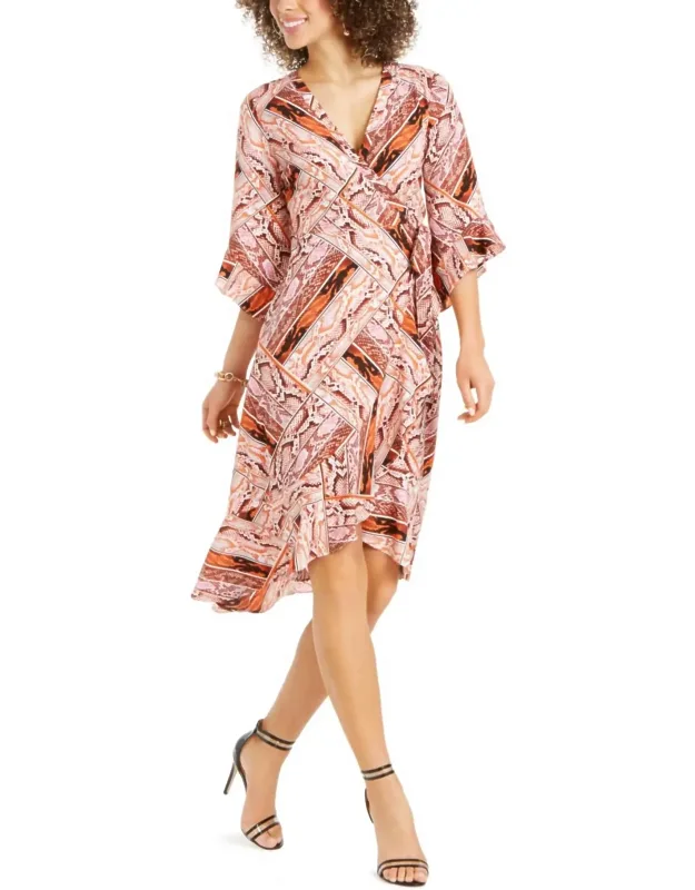 Ruffled Wrap Dress