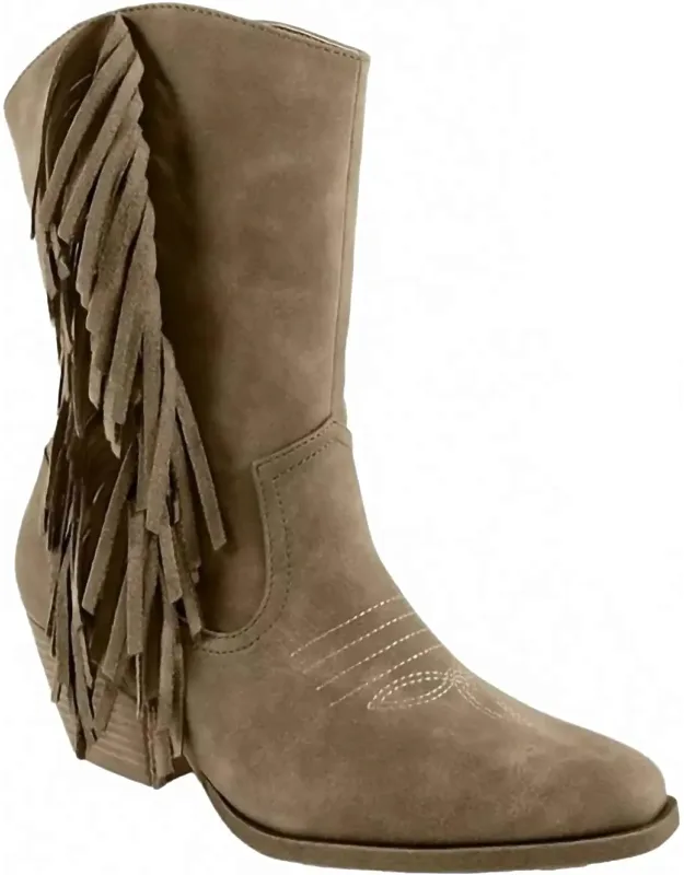 Fringe Heeled Boots
