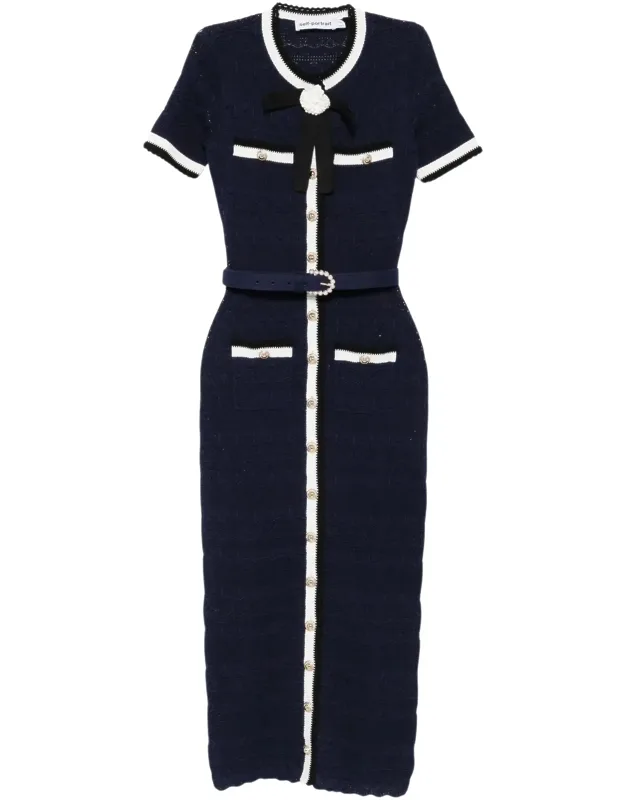 Ribbed Knit Midi Dress
