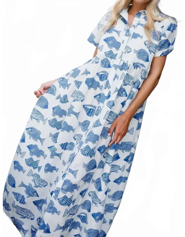 French Maxi-nantucket Dress