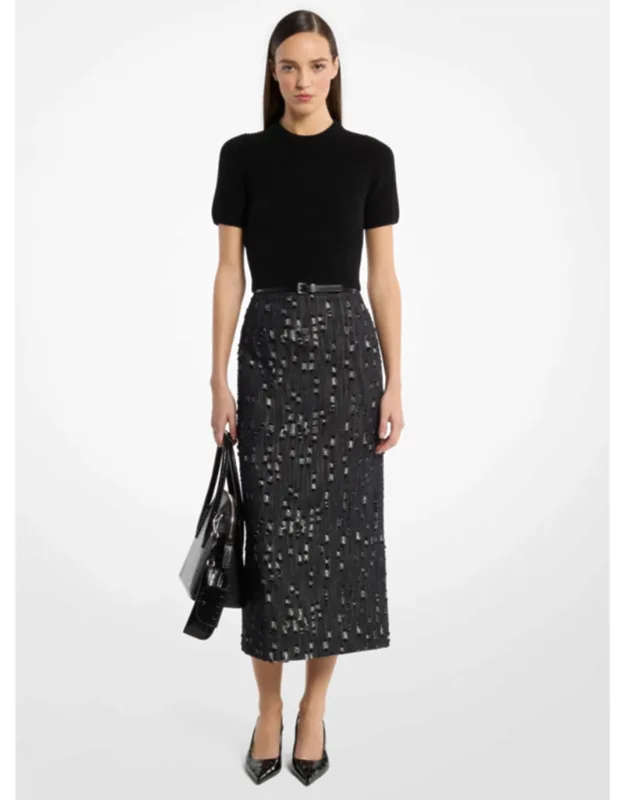 Frayed Denim Skirt
