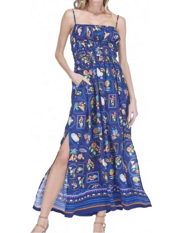 Cinched Waist Maxi Dress
