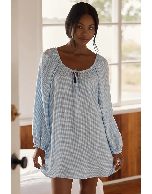 Linen-blend Mini Dress