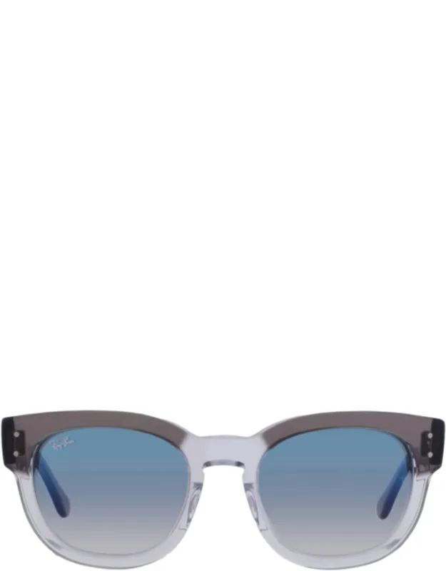 Mega Hawkeye Blue Gradient Square Sunglasses