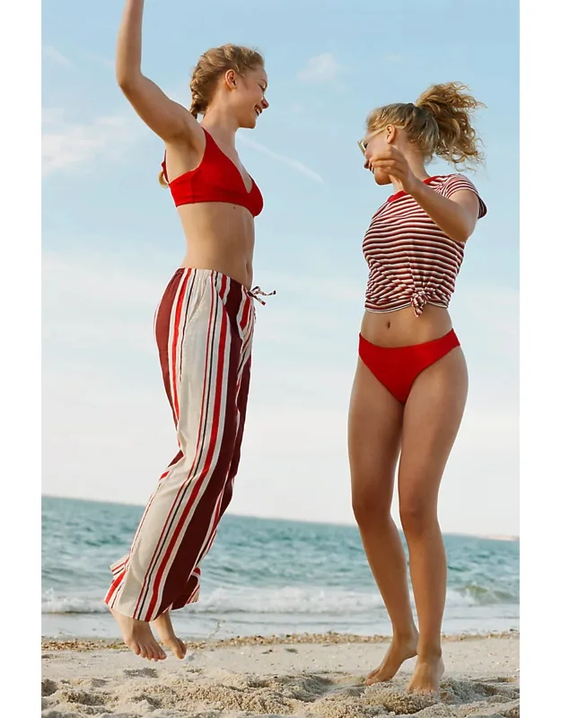 100% Cotton Low-rise Pants