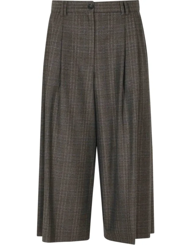 Prince Of Wales Check Straight-leg Bermuda Shorts