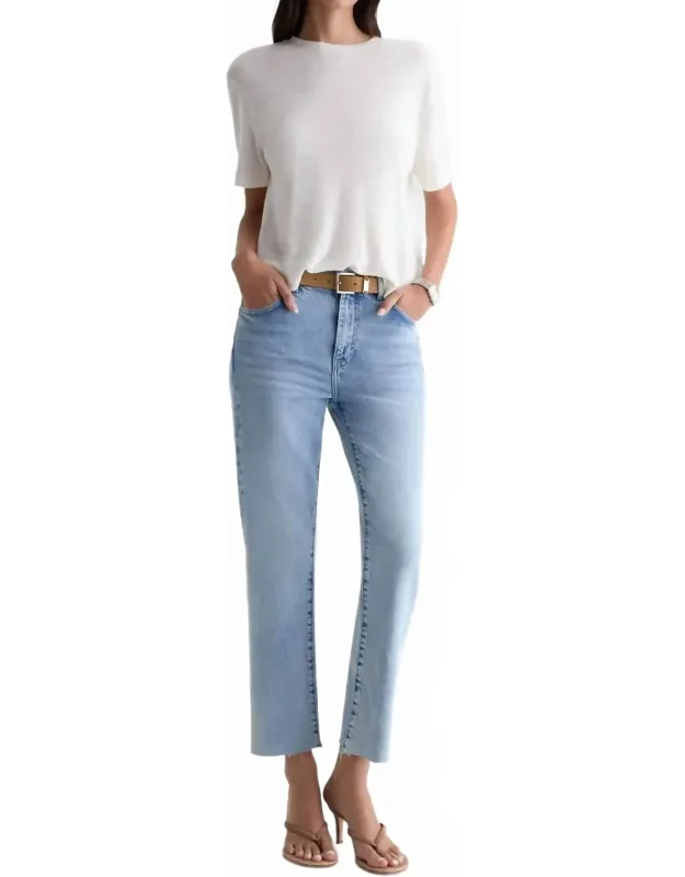 Brinley Mid-rise Straight Crop Jeans