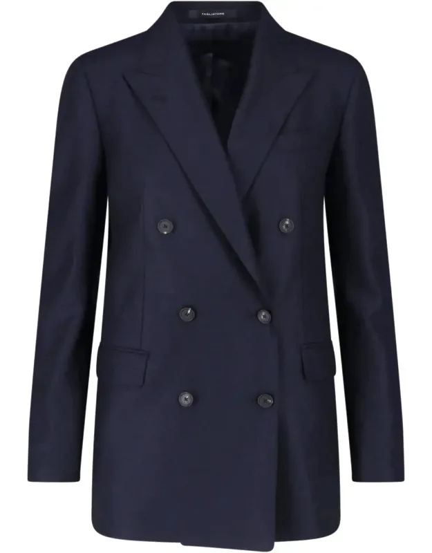 J-jasmine Virgin Wool Double-breasted Blazer