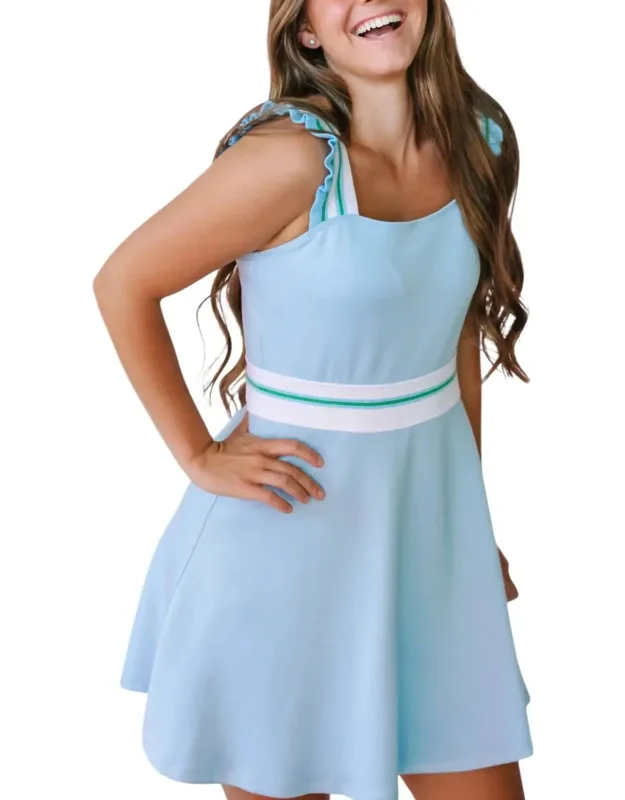 Striped Tennis Mini Dress
